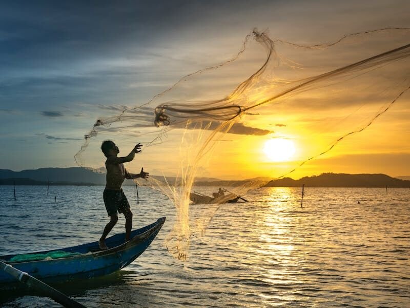 Fishing scene